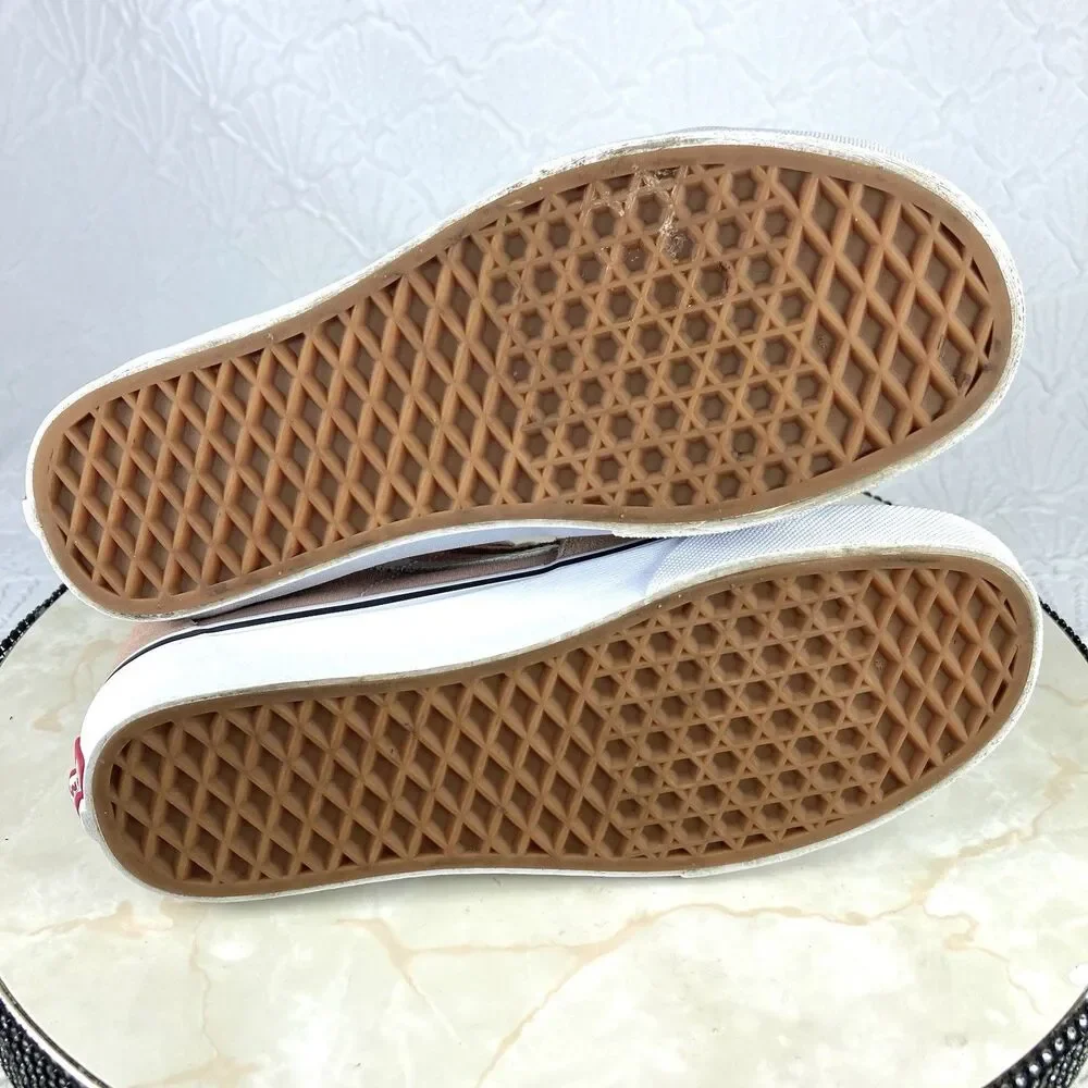 Vans Off The Wall Sk8-Hi Sneakers Womens 6.5 Pink Suede Canvas Streetwear Shoes - Picture 11 of 12